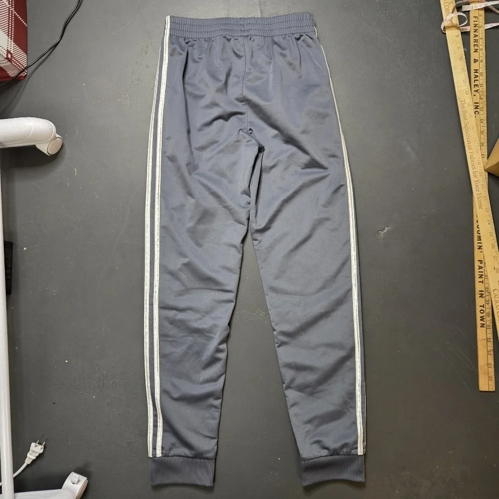 Adidas Youth Gray/White Joggers Large 14/16
